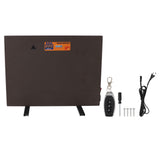 150W Chicken Coop Heater Chicken Heat Coop Heater Heating Panel with Timer Remote Control Tilt Power Off Digital Display 3m Cord Coffee US Plug 110V