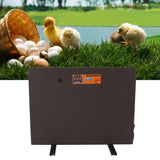 150W Chicken Coop Heater Chicken Heat Coop Heater Heating Panel with Timer Remote Control Tilt Power Off Digital Display 3m Cord Coffee US Plug 110V