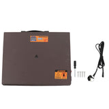 Chicken Coop Heater Brown Manual Control 150W 4 Modes Digital Display Timer Function Anti Dumping Chicken Heater for Chicken Pet UK Plug 220V