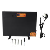 Chicken Coop Heater Black 150W Manual Control Anti Tipping Timer Thermostatic Overheating Protection Digital Display Chicken Coop Heating Panel for Farm UK Plug 220V