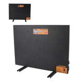 Chicken Coop Heater Black 150W Manual Control Anti Tipping Timer Thermostatic Overheating Protection Digital Display Chicken Coop Heating Panel for Farm UK Plug 220V