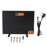 Chicken Coop Heater Black 150W Manual Control Anti Tipping Timer Thermostatic Overheating Protection Digital Display Chicken Coop Heating Panel for Farm AU Plug 220V