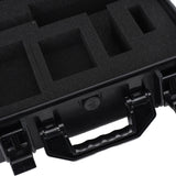 Protective Case Thickened Plastic Handheld Snap Design Strong Cushioning with Foam Padding Waterproof Case for Metal Detector