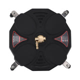 13 Inch Pressure Washer Surface Cleaner Attachment with 4 Wheels 2500PSI 1/4 Inch Quick Plug High Pressure Washer Surface Cleaner
