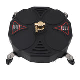 13 Inch Pressure Washer Surface Cleaner Attachment with 4 Wheels 2500PSI 1/4 Inch Quick Plug High Pressure Washer Surface Cleaner
