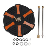 13 Inch Pressure Washer Surface Cleaner 2500PSI Working Pressure 1/4 Inch Quick Plug with 2 Extension Wand Attachments In Australia - Darrahopens
