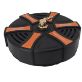 13 Inch Pressure Washer Surface Cleaner 2500PSI Working Pressure 1/4 Inch Quick Plug with 2 Extension Wand Attachments
