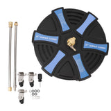 16 Inch Pressure Washer Surface Cleaner with 3 Wheels 3600PSI Stainless Steel Power Washer Accessory with 1/4 Inch Quick Connector 2 Extension Wands In Australia - Darrahopens