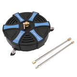 16 Inch Pressure Washer Surface Cleaner with 3 Wheels 3600PSI Stainless Steel Power Washer Accessory with 1/4 Inch Quick Connector 2 Extension Wands