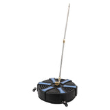 16 Inch Pressure Washer Surface Cleaner with 3 Wheels 3600PSI Stainless Steel Power Washer Accessory with 1/4 Inch Quick Connector 2 Extension Wands