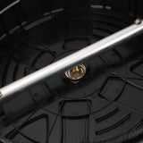 16 Inch Pressure Washer Surface Cleaner with 3 Wheels 3600PSI Stainless Steel Power Washer Accessory with 1/4 Inch Quick Connector 2 Extension Wands