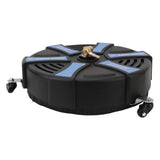 16 Inch Pressure Washer Surface Cleaner with 3 Wheels 3600PSI Stainless Steel Power Washer Accessory with 1/4 Inch Quick Connector 2 Extension Wands