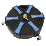 16 Inch Pressure Washer Surface Cleaner with 3 Wheels 3600PSI Stainless Steel Power Washer Accessory with 1/4 Inch Quick Connector 2 Extension Wands