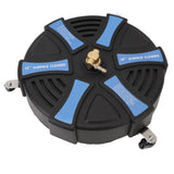 16 Inch Pressure Washer Surface Cleaner with 3 Wheels 3600PSI Stainless Steel Power Washer Accessory with 1/4 Inch Quick Connector 2 Extension Wands