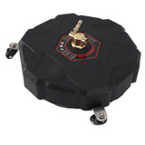 13in Pressure Surface Cleaner 2500PSI 1/4inch Quick Plug with Wheels Extension Rod Pressure Surface Washer for Garage Patio Roadway