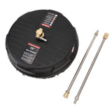 15 Inch Pressure Washer Surface Cleaner 3600PSI Working Pressure 1/4 Inch Quick Plug with 2 Extension Wand Attachments