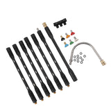 Pressure Washer Extension Wand 1/4 Inch Connector Stainless Steel Gutter Cleaner Rod with Black Shell for Roof Outer Wall In Australia - Darrahopens