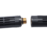 Pressure Washer Extension Wand 1/4 Inch Connector Stainless Steel Gutter Cleaner Rod with Black Shell for Roof Outer Wall