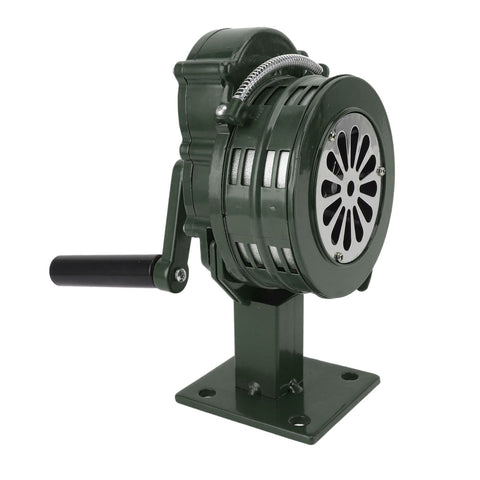 Hand Crank Siren Aluminium Alloy 110dB Loud Alarm Air Raid Tornado Siren Horns Alarm for Emergency Green In Australia - Darrahopens