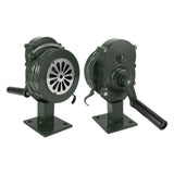 Hand Crank Siren Aluminium Alloy 110dB Loud Alarm Air Raid Tornado Siren Horns Alarm for Emergency Green