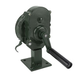 Hand Crank Siren Aluminium Alloy 110dB Loud Alarm Air Raid Tornado Siren Horns Alarm for Emergency Green
