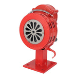Hand Crank Siren Aluminium Alloy 110dB Loud Alarm Air Raid Tornado Siren Horns Alarm for Emergency Red