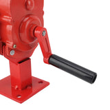 Hand Crank Siren Aluminium Alloy 110dB Loud Alarm Air Raid Tornado Siren Horns Alarm for Emergency Red