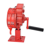 Hand Crank Siren Aluminium Alloy 110dB Loud Alarm Air Raid Tornado Siren Horns Alarm for Emergency Red
