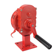 Hand Crank Siren Aluminium Alloy 110dB Loud Alarm Air Raid Tornado Siren Horns Alarm for Emergency Red