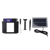 Automatic Chicken Door with Timer Solar Battery Powered LED Display Double Doors Electric Chicken Coop Opener Black