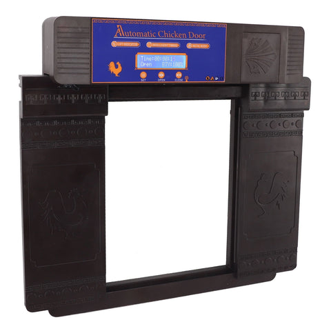 Automatic Chicken Coop Door Electric Double Door Auto Chicken Door Opener with Low Battery Reminder