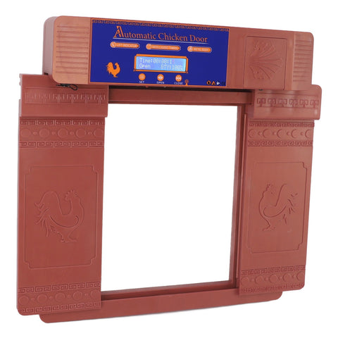 Automatic Chicken Coop Door Electric Double Door Auto Chicken Door Opener with Low Battery Reminder