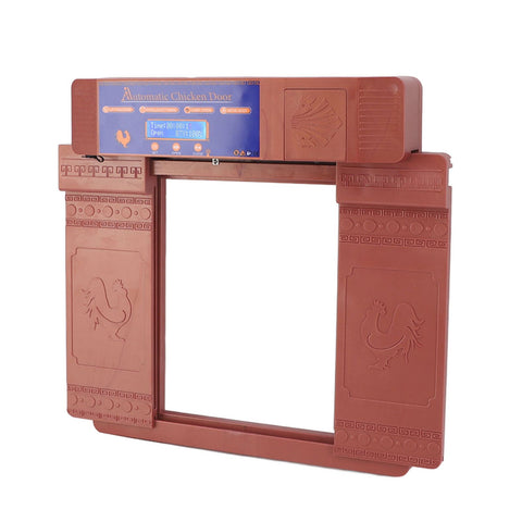Automatic Chicken Coop Door Opener Smart Dual Opening Remote Control Electric Chicken Door 100‑240V Bronze EU Plug In Australia - Darrahopens
