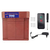 Automatic Chicken Coop Door Opener Smart Dual Opening Remote Control Electric Chicken Door 100‑240V Bronze EU Plug In Australia - Darrahopens