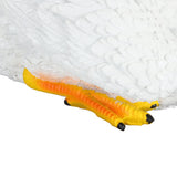 Resin Duck Ornament Innovative Fun Simulation Vivid Landscaping White Duck Statue for Garden Yard Outdoor Home