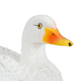 Resin Duck Ornament Innovative Fun Simulation Vivid Landscaping White Duck Statue for Garden Yard Outdoor Home