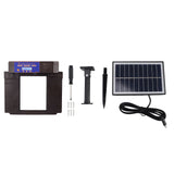 Automatic Chicken Coop Door Opener Anti Pinch IP45 Waterproof Solar Powered Poultry Coop Door with Timer Dark Brown