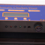 Automatic Chicken Coop Door Opener Anti Pinch IP45 Waterproof Solar Powered Poultry Coop Door with Timer Dark Brown