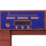 Automatic Chicken Coop Door Opener Anti Pinch IP45 Waterproof Solar Powered Poultry Coop Door with Timer Bronze