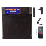Automatic Chicken Coop Door Opener with Timer Programmable Light Sensor LED Screen Weatherproof Auto Chicken Coop Door 100‑240V Dark Brown EU Plug