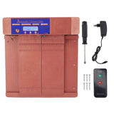 Automatic Chicken Coop Door Opener with Timer Programmable Light Sensor LED Screen Weatherproof Auto Chicken Coop Door 100‑240V Bronze EU Plug