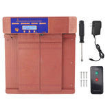 Automatic Chicken Coop Door Opener with Timer Programmable Light Sensor LED Screen Weatherproof Auto Chicken Coop Door 100‑240V Bronze US Plug