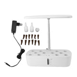 Indoor Garden Hydroponics Growing System 12 Pods Automatic Water Control with LED Light Hydroponic Planter Grower for Home