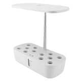 Indoor Garden Hydroponics Growing System 12 Pods Automatic Water Control with LED Light Hydroponic Planter Grower for Home