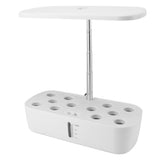 Indoor Garden Hydroponics Growing System 12 Pods Automatic Water Control with LED Light Hydroponic Planter Grower for Home