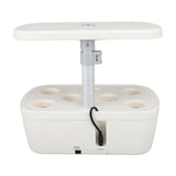 Indoor Garden Hydroponics Growing System 6 Pods Plant Germination Kit with Grow Light Hydrophonic Planter Grower