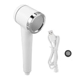 Handheld Shower Head High Pressure Electrolyzed Hydrogen Rich Water Showerhead IPX7 Waterproof Water Saving 200‑300ppb Male Thread G1/2 White