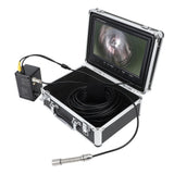 Endoscope Camera 17mm 20M 9 Inch HD Display IP68 Waterproof Borescope Drain Sewer Pipe Inspection Camera with LED Lights for Plumbers AC