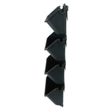 Vertical Wall Planter Set Plastic Breathable Space Saving 4 Pots Hanging Vertical Wall Flowerpot for Porch Garden