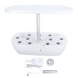 Hydroponics Growing System Indoor Gardening System with LED Grow Light Plants Germination Kit Soilless Cultivation Ideal Gardening Gift 100‑240V White US Plug